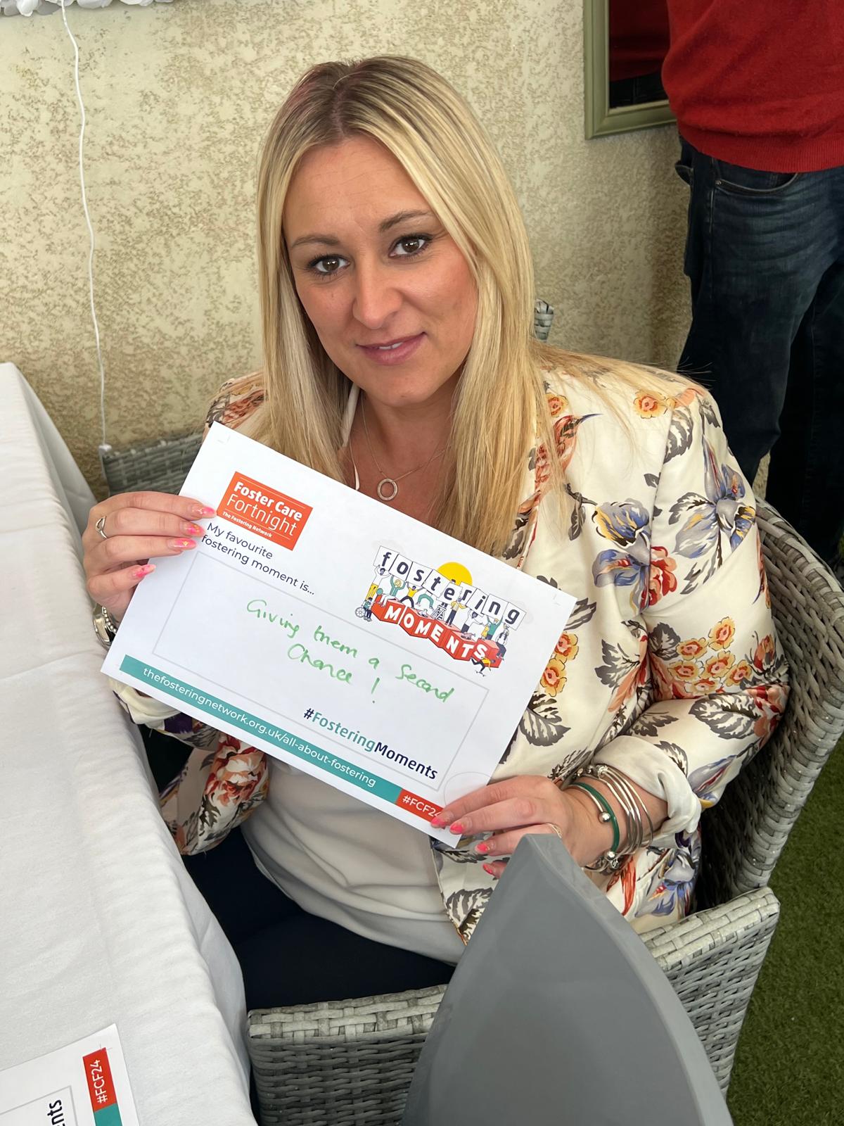 Charlene Ortiz, a dedicated foster carer at Foster Cares Ltd, smiling